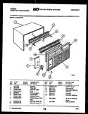 CABINET PARTS Diagram and Parts List for AL08C4EVB  Gibson Air Conditioner