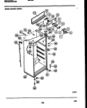 CABINET PARTS Diagram and Parts List for GTL175WV1  Uni Refrigerator