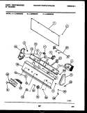 CONSOLE AND CONTROL PARTS Diagram and Parts List for LA600MXH2  Frigidaire Washer