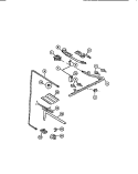 BURNERS Diagram and Parts List for CGC3M6DXD  Gibson Range