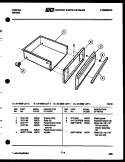 DRAWER PARTS Diagram and Parts List for 31-2538-23-03  Tappan Range