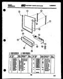 OUTER DOOR PARTS Diagram and Parts List for SU24S9TLB  Gibson Dishwasher