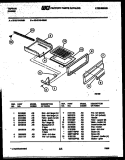 BROILER DRAWER PARTS Diagram and Parts List for 30-2119-00-01  Tappan Range
