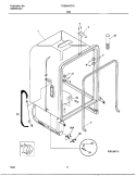 TUB Diagram and Parts List for FDB634CFS1  Frigidaire Dishwasher