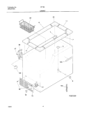 CABINET Diagram and Parts List for CF184  Frigidaire Freezer