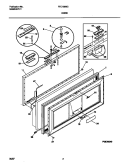 DOOR Diagram and Parts List for FFC13M6CW2  Frigidaire Freezer