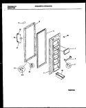 REFRIGERATOR DOOR PARTS Diagram and Parts List for MRS22WHBD0  Frigidaire Refrigerator