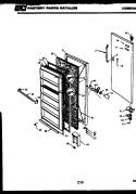DOOR PARTS Diagram and Parts List for UFS157DN1W  Kelvinator Freezer