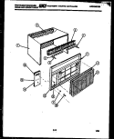 CABINET PARTS Diagram and Parts List for AL113L1A1  Frigidaire Air Conditioner