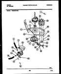 MOTOR AND IDLER ARM CLUTCH Diagram and Parts List for WA24P2WYMB  Gibson Washer