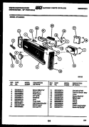 CONSOLE AND CONTROL PARTS Diagram and Parts List for SP184NXR1  Frigidaire Dishwasher