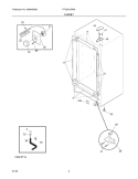 CABINET Diagram and Parts List for FFU0912DW2  Frigidaire Freezer