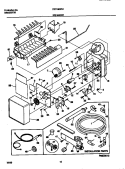 ICE MAKER Diagram and Parts List for FRT18IDRHW0  Frigidaire Refrigerator