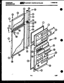 DOOR PARTS Diagram and Parts List for FPE21TCF1  Frigidaire Refrigerator