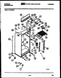 CABINET PARTS Diagram and Parts List for GTN198WH1-00  Tappan Refrigerator