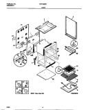 BODY Diagram and Parts List for MEF302PBWH  Frigidaire Range