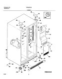 CABINET Diagram and Parts List for FRS26KR4AB6  Frigidaire Refrigerator