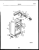 CABINET PARTS Diagram and Parts List for ATN152BK1  Frigidaire Refrigerator