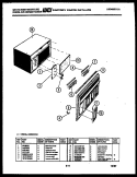 CABINET PARTS Diagram and Parts List for AC053K7A2  Frigidaire Air Conditioner