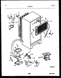 SYSTEM AND AUTOMATIC DEFROST PARTS Diagram and Parts List for FPEZ21TRW0  Frigidaire Refrigerator