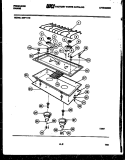 COOKTOP PARTS Diagram and Parts List for GBF117EW  Frigidaire Cooktop