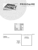 COVER Diagram and Parts List for FPGC3085KSB  Frigidaire Cooktop