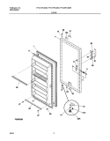 DOOR Diagram and Parts List for FFU14FC4AW1  Frigidaire Freezer
