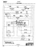 WIRING DIAGRAM Diagram and Parts List for FEF377BAWB  Frigidaire Range