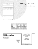 COVER Diagram and Parts List for GLGF386DQM  Frigidaire Range