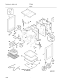 BODY Diagram and Parts List for FEF352AUH  Frigidaire Range