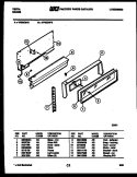BACKGUARD Diagram and Parts List for VP30CW3  Tappan Range