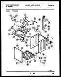 CABINET PARTS Diagram and Parts List for WWX645JBS0  Frigidaire Washer