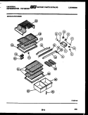 SHELVES AND SUPPORTS Diagram and Parts List for GTN155WHL1  Frigidaire Refrigerator