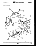 ICE DISPENSER Diagram and Parts List for FPCEW24VWPW0  Frigidaire Refrigerator