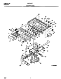 CONTROL PANEL Diagram and Parts List for GWT445RFS1  Gibson Washer