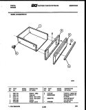 DRAWER PARTS Diagram and Parts List for 30TESKWED-04-23  Tappan Range