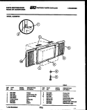 CABINET AND INSTALLATION PARTS Diagram and Parts List for AC059N7B1  Frigidaire Air Conditioner