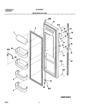 REFRIGERATOR DOOR Diagram and Parts List for GLHS280ZAB6  Frigidaire Refrigerator