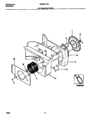 AIR HANDLING PARTS Diagram and Parts List for WAB067F7B2  Frigidaire Air Conditioner
