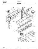 BACKGUARD Diagram and Parts List for GGF322BBDE  Gibson Range