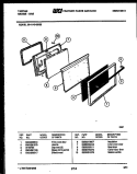 DOOR PARTS Diagram and Parts List for 30-1149-00-05  Tappan Range