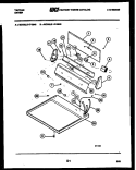CONSOLE AND CONTROL PARTS Diagram and Parts List for 47-2848-23-01  Tappan Dryer