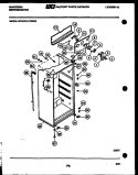 CABINET PARTS Diagram and Parts List for GTL175WW0-23  Uni Refrigerator