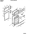DOOR SECTION Diagram and Parts List for WRT15CGBW1  Frigidaire Refrigerator