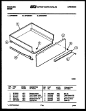 DRAWER PARTS Diagram and Parts List for GP34BEL0  Frigidaire Range