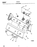 CONTROL PANEL Diagram and Parts List for WWS445RBW3  Frigidaire Washer