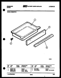 DRAWER PARTS Diagram and Parts List for RS33BFL2  Frigidaire Range