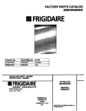 COVER Diagram and Parts List for FDB837GFS2  Frigidaire Dishwasher