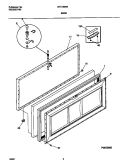 DOOR Diagram and Parts List for GFC15M4AW4  Gibson Freezer