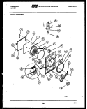 DOOR PARTS Diagram and Parts List for DG8600PW0  Frigidaire Dryer